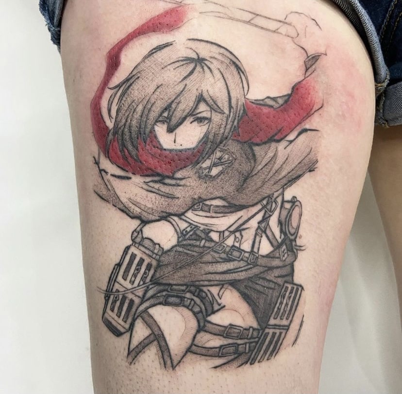 Foto de tatuagem feita por Andreia Mine (@andreiamine)