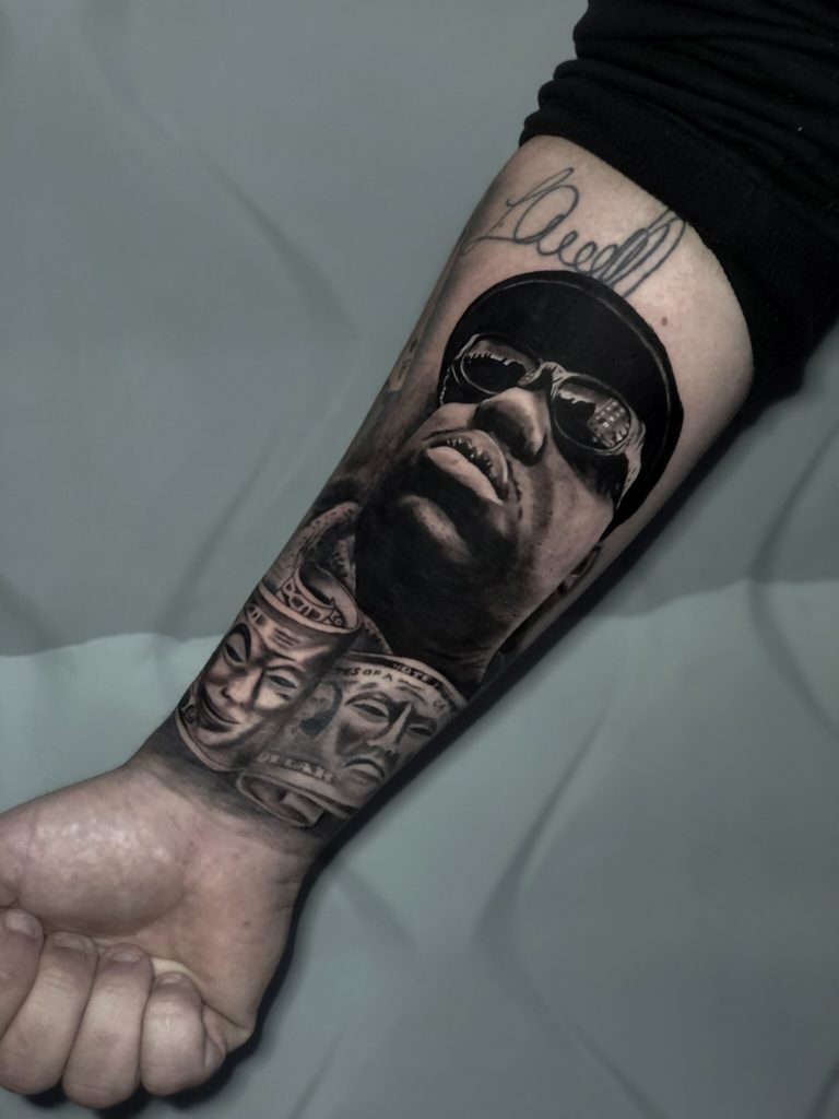 Foto de tatuagem feita por Leonardo Mafra (@gblacktattoo)
