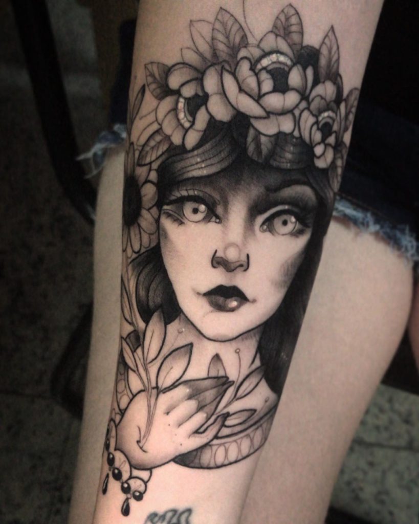 Foto de tatuagem feita por Jess Sena (@jesstatuagem)