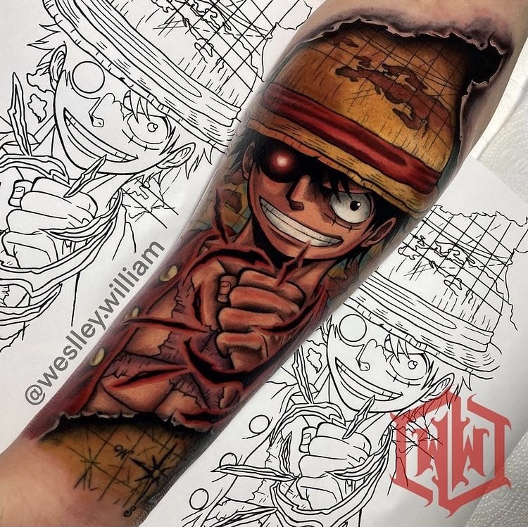 Foto de tatuagem feita por Weslley William (@weslley.william)