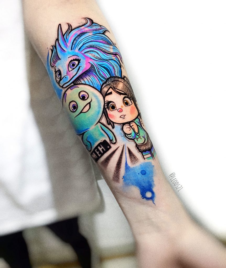 Foto de tatuagem feita por Léo Dionizio (@leods21)