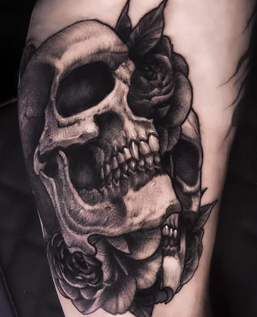 Foto de tatuagem feita por Rafael Tavares (@rafaeltavares.art)