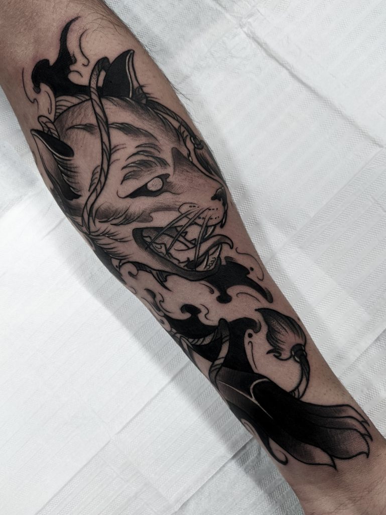 Foto de tatuagem feita por Diego Moura (@mouraa.art)