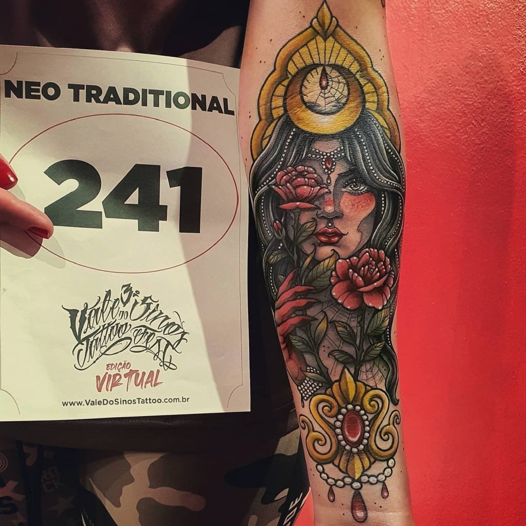 Foto de tatuagem feita por Maira Prado (@mairapradotattoo)
