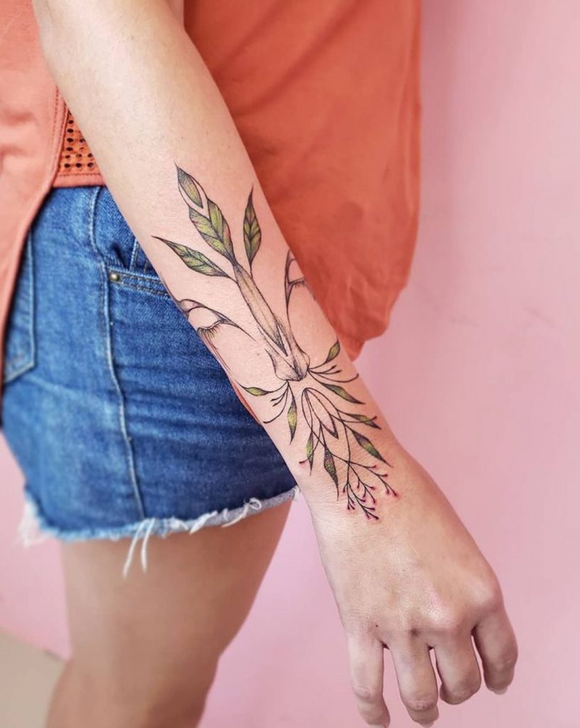 Foto de tatuagem feita por Amanda Roosevelt (@amandaroosevelt)