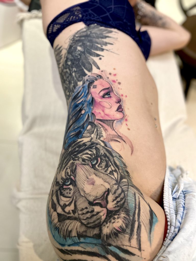 Foto de tatuagem feita por Erick torrez (@ericktorrez.tattooart)