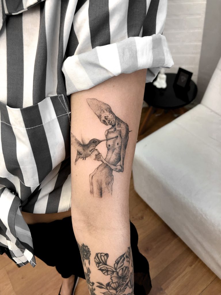 Foto de tatuagem feita por Eduardo Álvares (@taoedu)