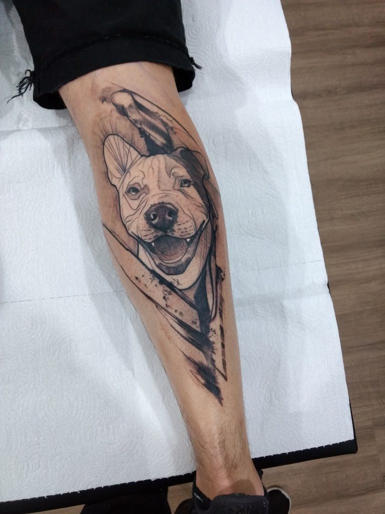 Foto de tatuagem feita por Damaso Gonçalves (@damaso.art)
