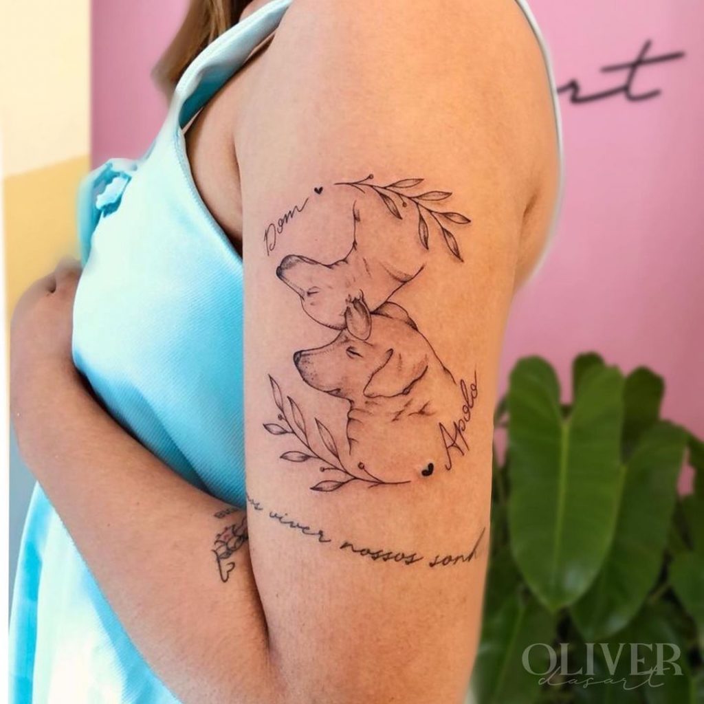 Foto de tatuagem feita por Oliver Dasart (@oliverdasart)