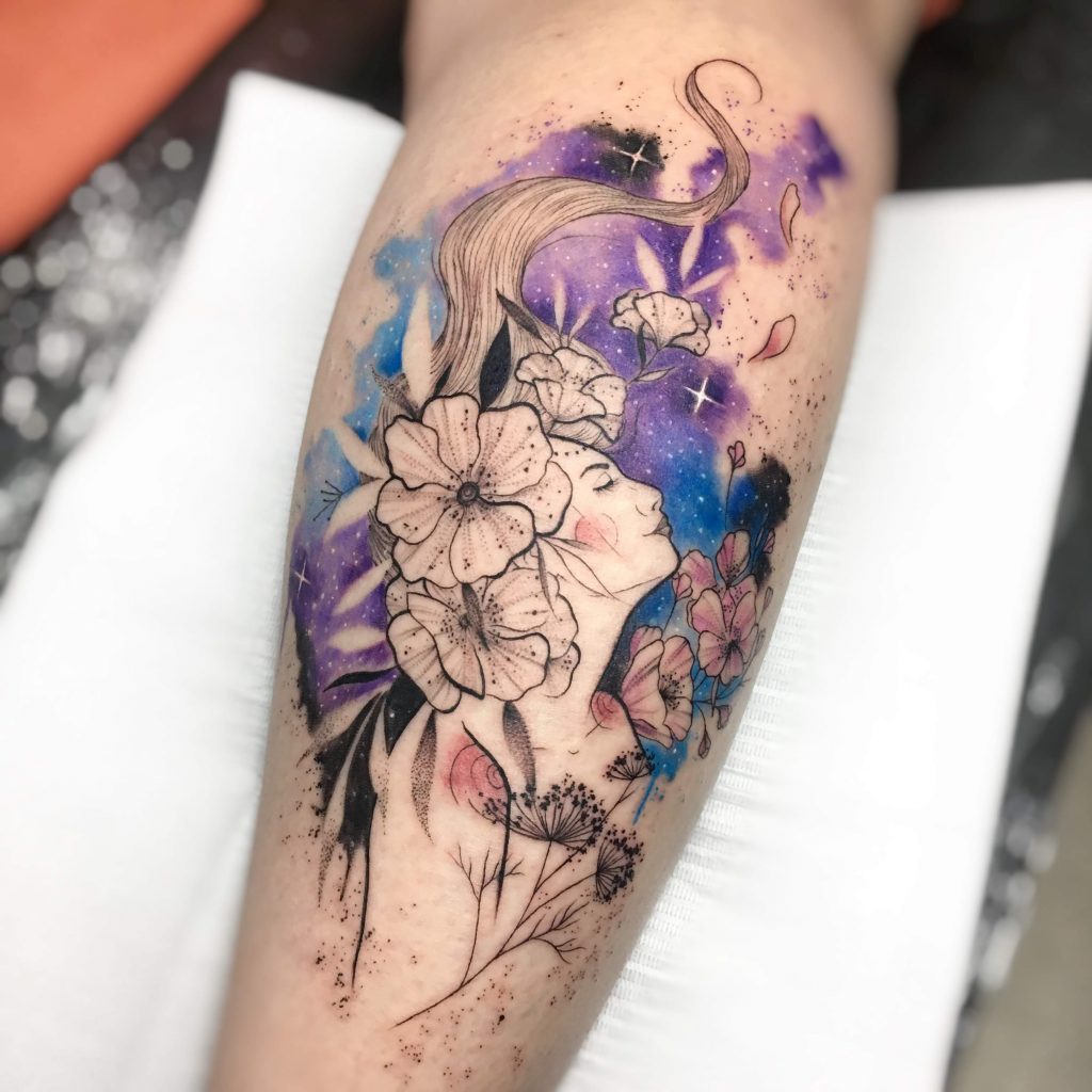 Foto de tatuagem feita por Nath Corrêa (@nathaliatattoo)