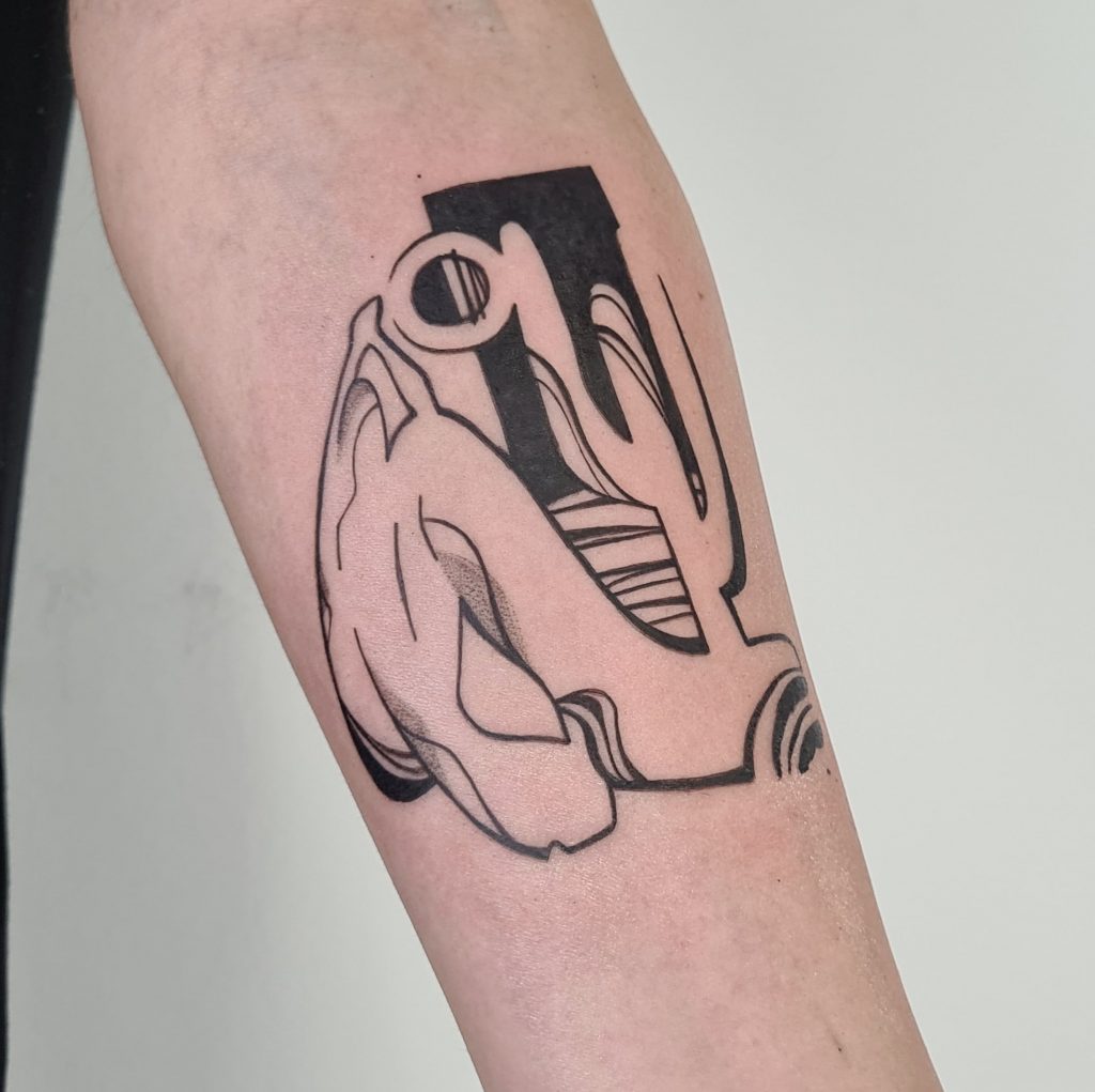 Foto de tatuagem feita por Faria (@fariaounao)