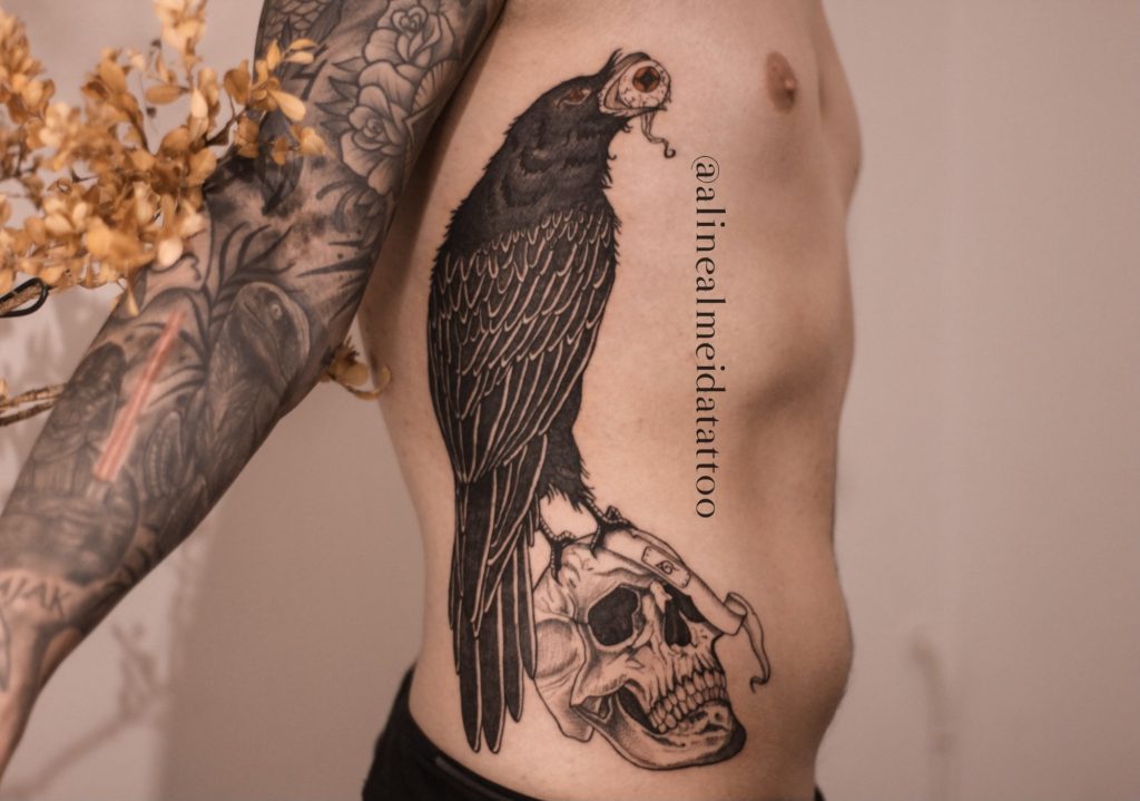 Foto de tatuagem feita por Aline Almeida (@alinealmeidatattoo)