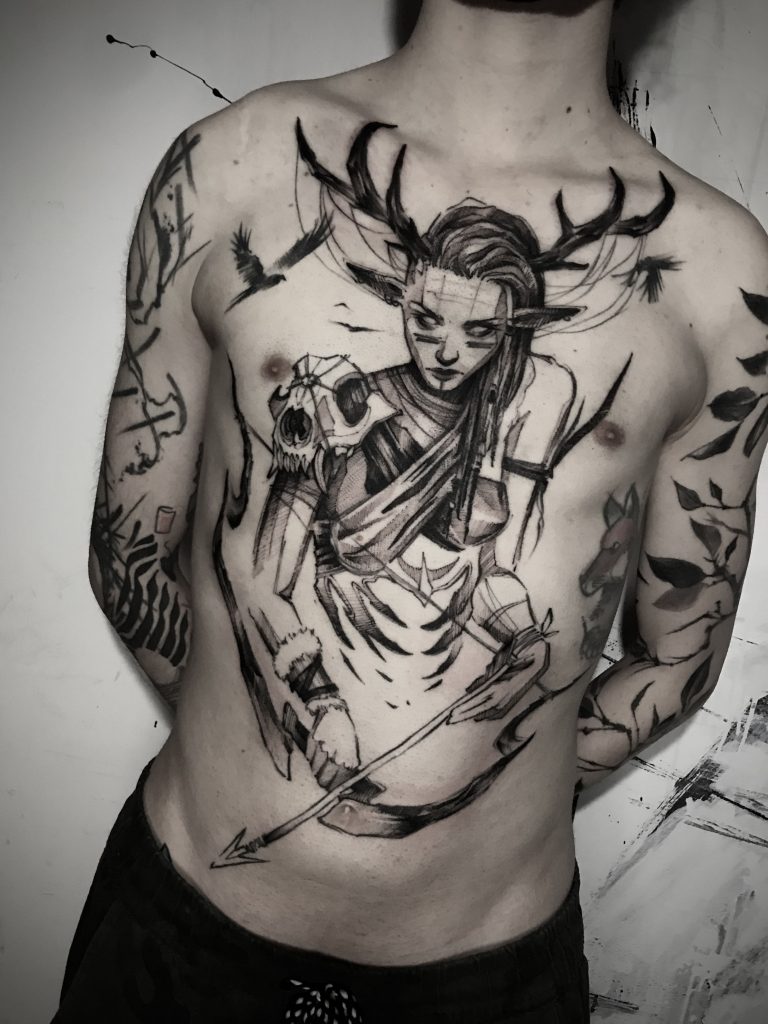 Foto de tatuagem feita por Lucas Araujo (@lucasaraujo.bp)