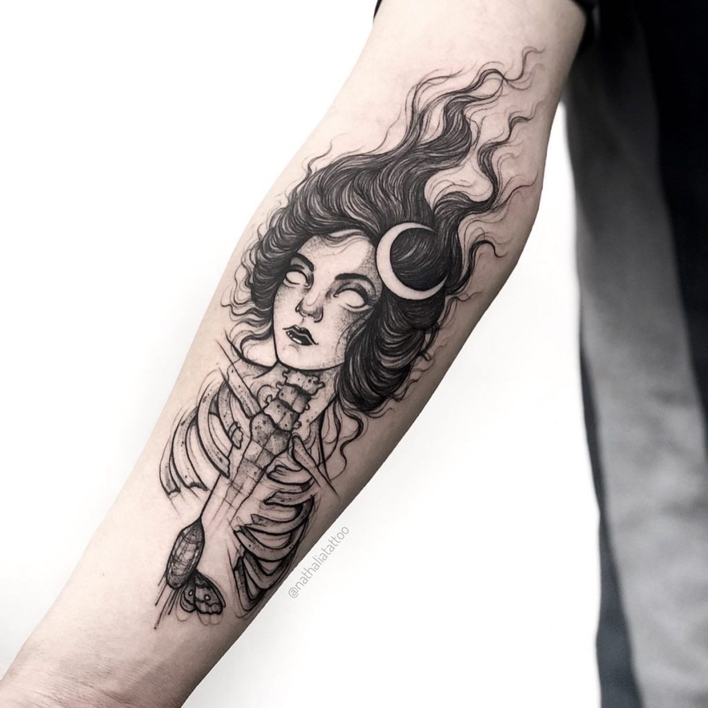 Foto de tatuagem feita por Nath Corrêa (@nathaliatattoo)