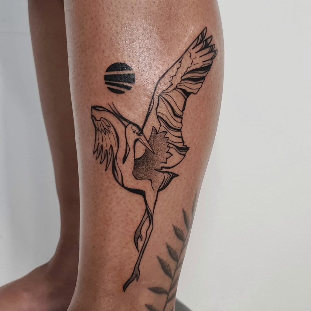 Foto de tatuagem feita por Faria (@fariaounao)