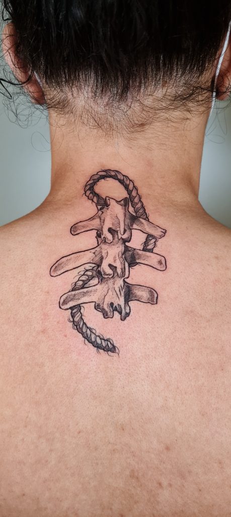 Foto de tatuagem feita por Aline Leal Azevedo (@alinetattoobh)