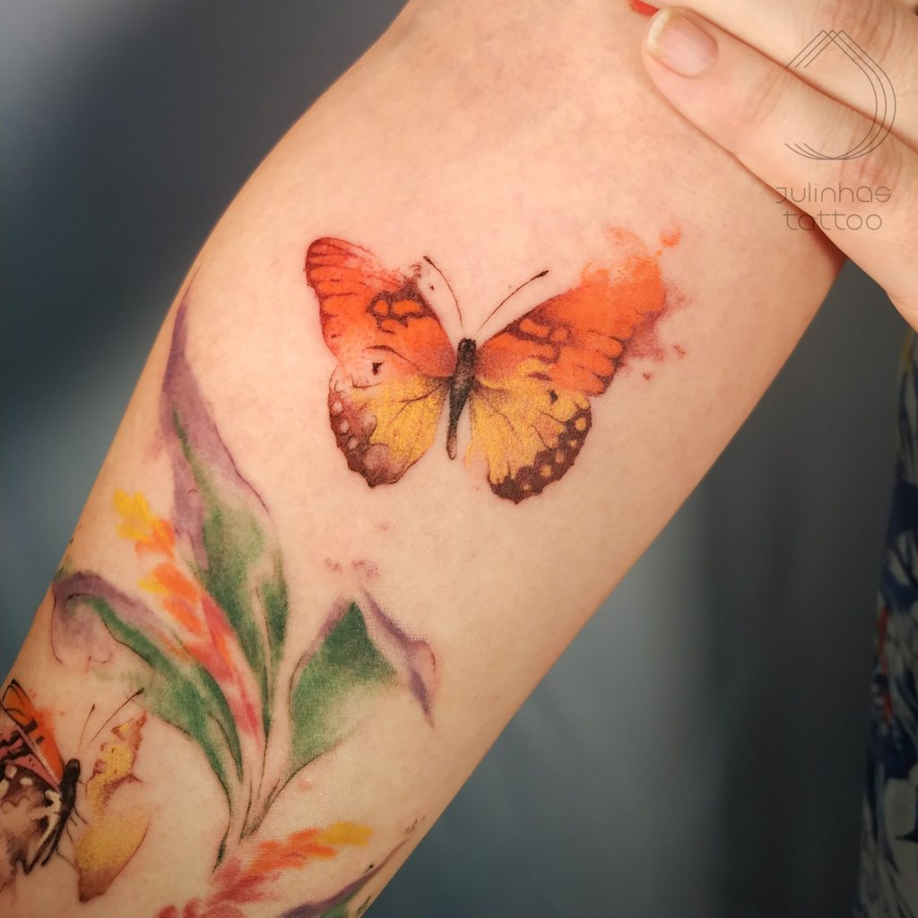 Foto de tatuagem feita por Ju Linhas (@ju.linhas)