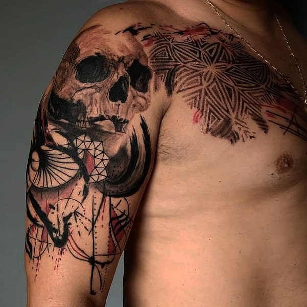 Foto de tatuagem feita por Adriano Ribeiro (@adrianomagraotattoo)