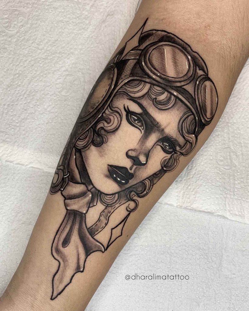 Foto de tatuagem feita por Dhara Lima (@dharalimatattoo)