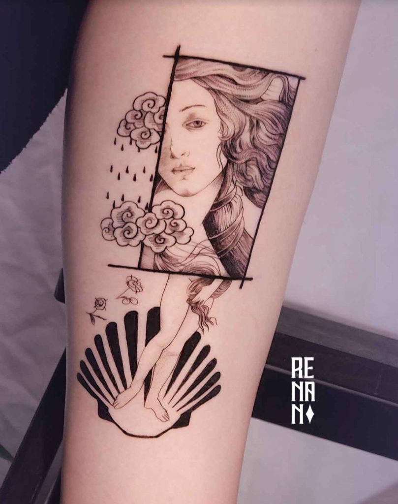 Foto de tatuagem feita por Renan Novaes (@renan.novaes)