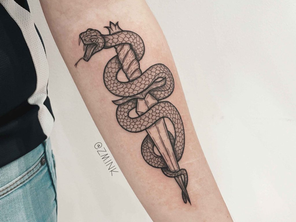 Foto de tatuagem feita por Zé Mauro (@zm.ink)