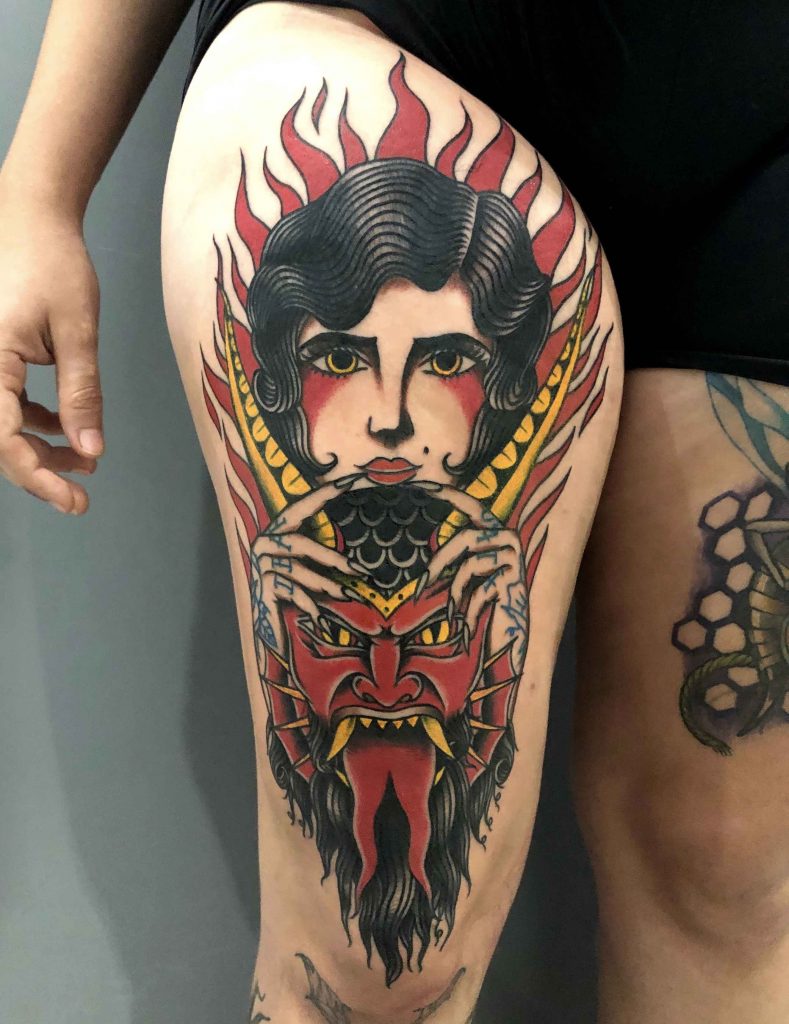 Foto de tatuagem feita por Dayvid Frazão (@frazaotattoo)