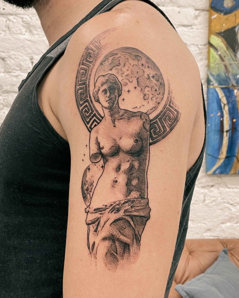 Foto de tatuagem feita por Eric de Mello (@erid.mello)