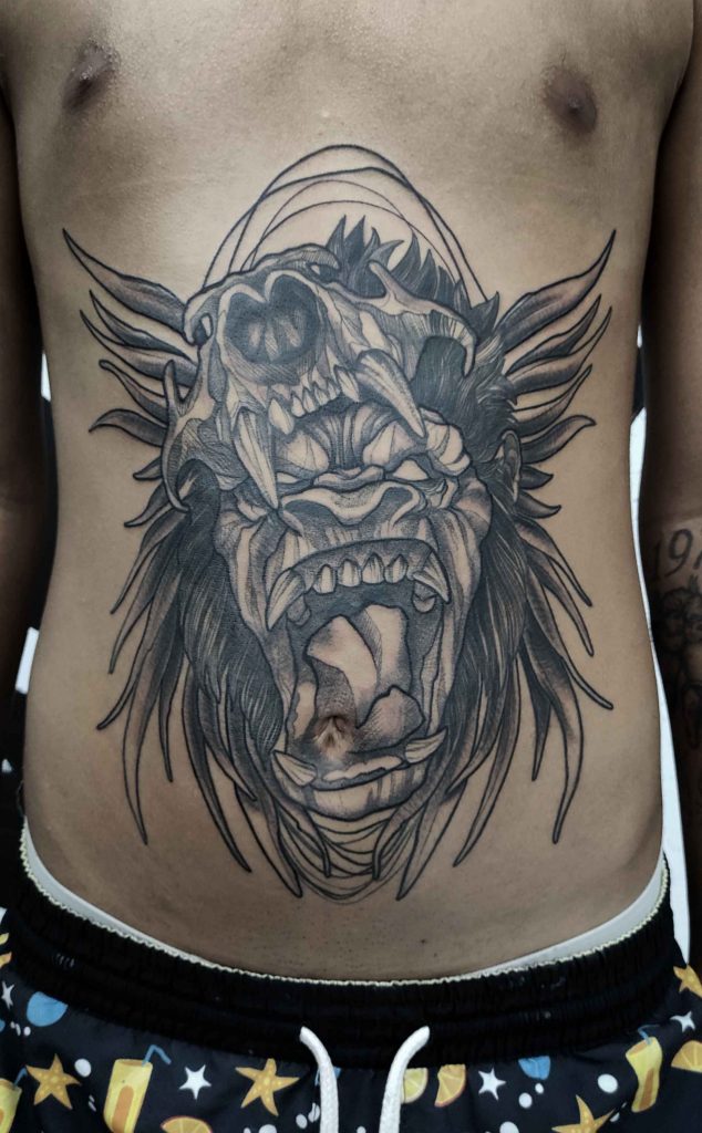 Foto de tatuagem feita por Jan Lima (@janlimatattoo)