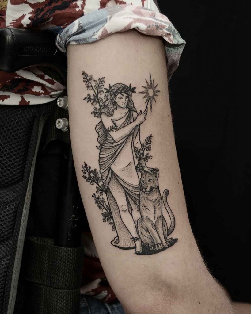 Foto de tatuagem feita por Isabelle Santos (@it.santos)