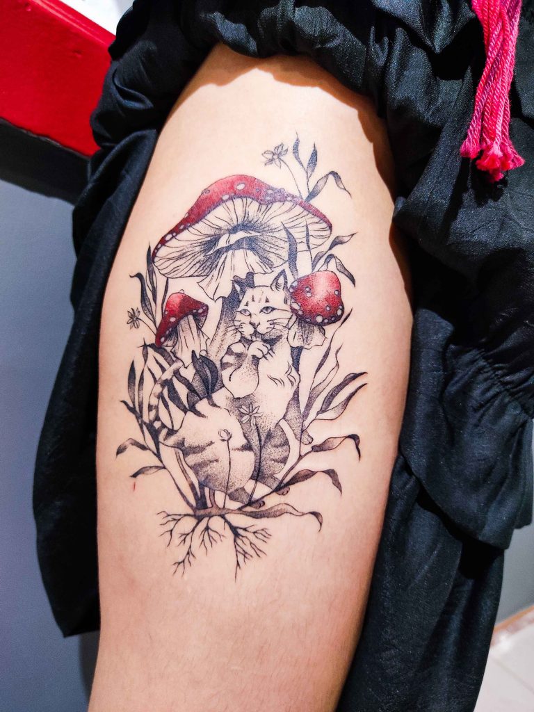 Foto de tatuagem feita por Sam de Paula (@sam.riscos)