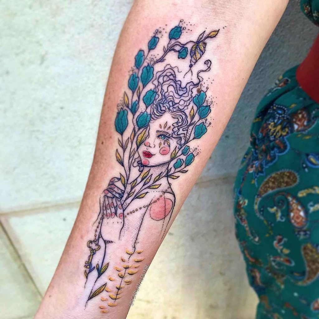 Foto de tatuagem feita por Scarlath Louyse (@scarlathlouyse)