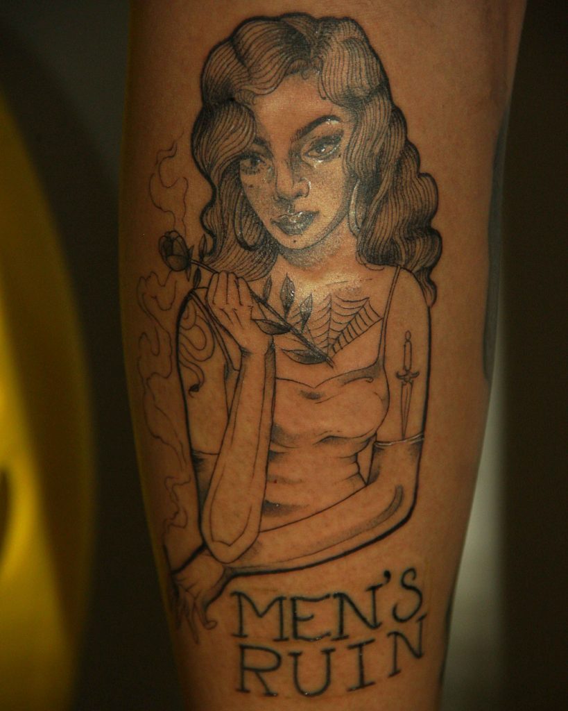 Foto de tatuagem feita por Fabiane Lopes (@fabtatu)
