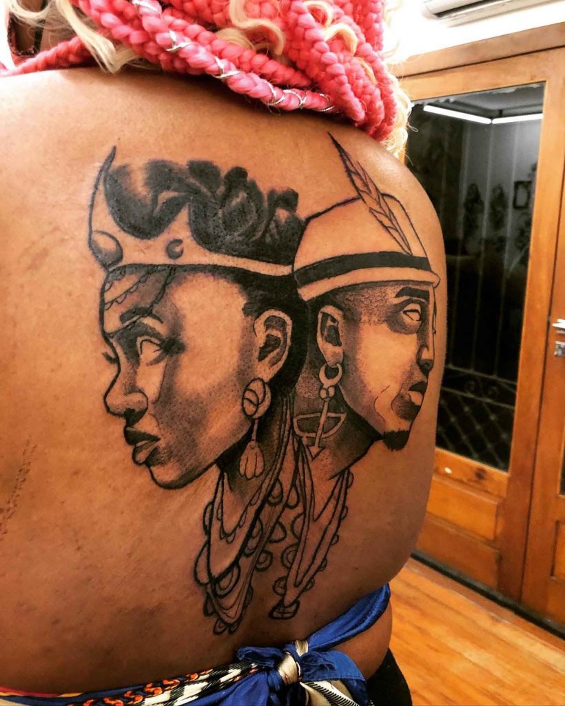 Foto de tatuagem feita por Marcus Oliveira (@arte.preta)