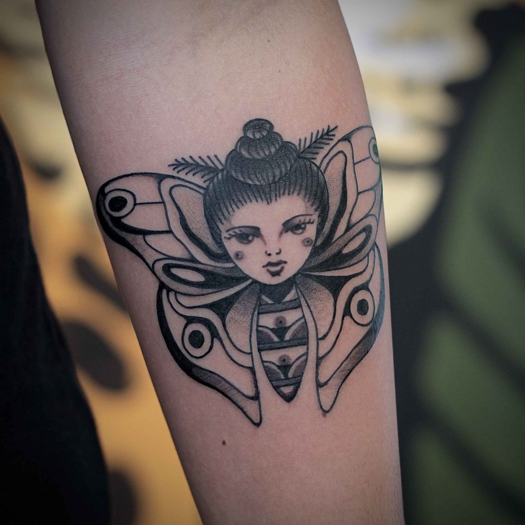 Foto de tatuagem feita por Junior Santo (@tropeek)