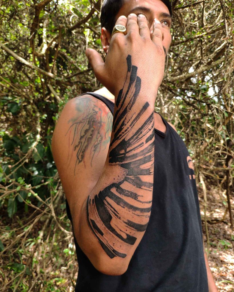 Foto de tatuagem feita por Fabio Salazar (@fabiosalazar.arte)