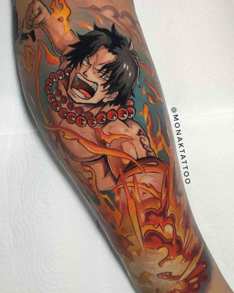 Foto de tatuagem feita por Monak (@monaktattoo)