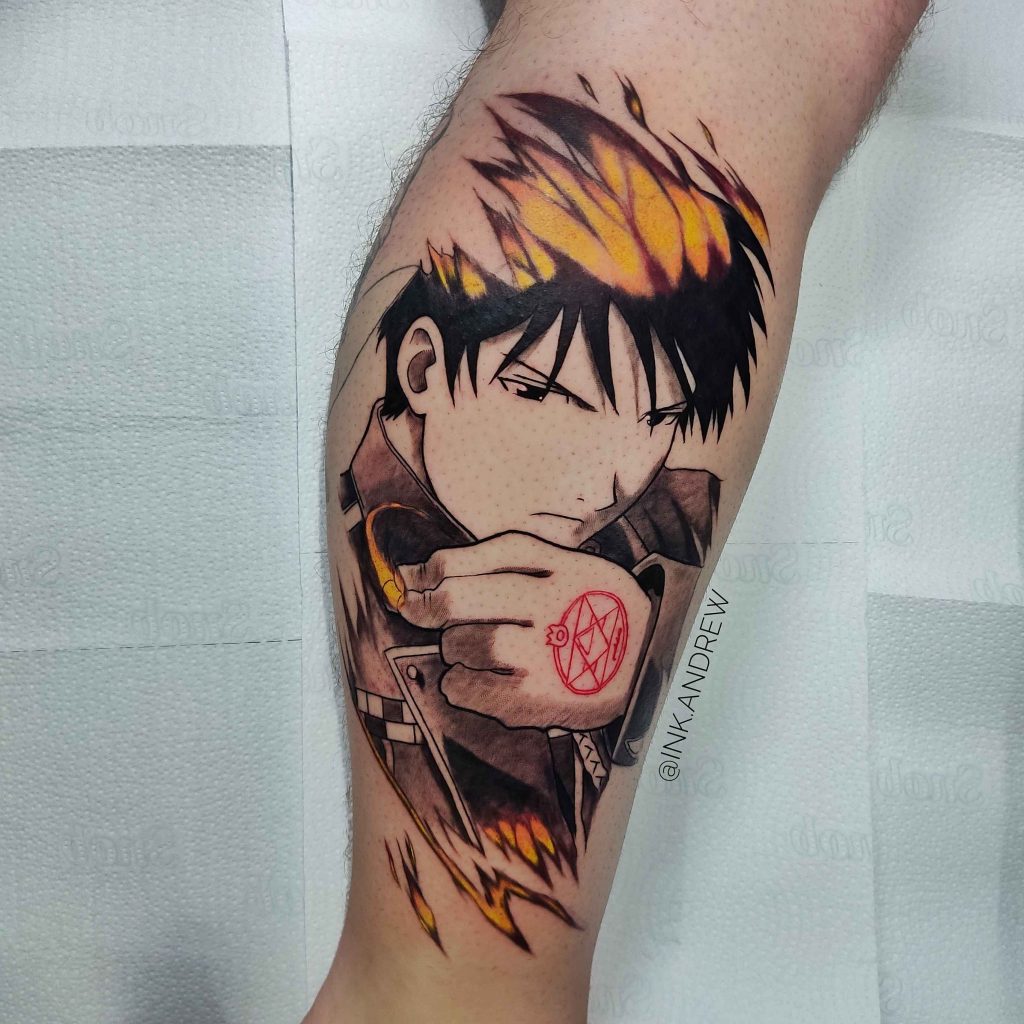 Foto de tatuagem feita por Andrew mantelli (@ink.andrew)