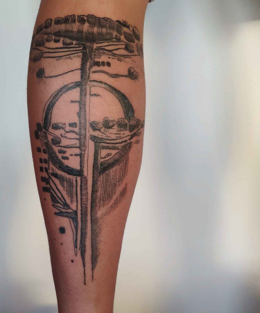 Foto de tatuagem feita por Fabio Salazar (@fabiosalazar.arte)