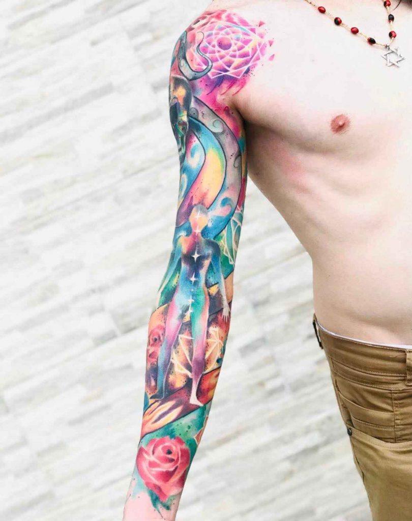 Foto de tatuagem feita por Arthur Oliveira (@arthur.influent)