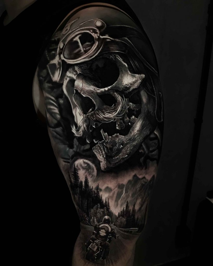 Foto de tatuagem feita por Eduardo maziero (@mazierotattoo)