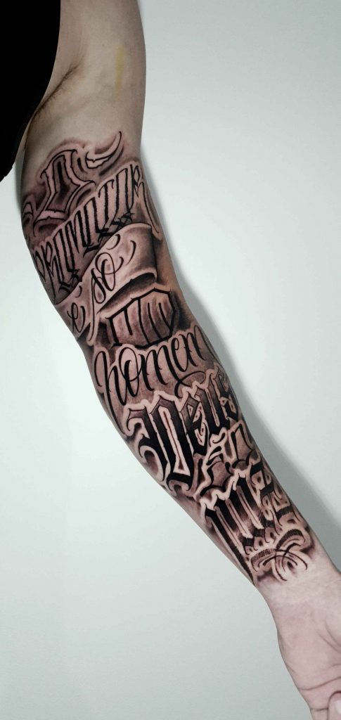 Foto de tatuagem feita por Diego Letter Farias (@diegoletterfarias)