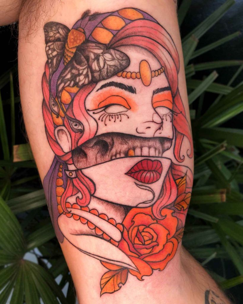 Foto de tatuagem feita por Isabela Borges (@bgsisabelatattoo)