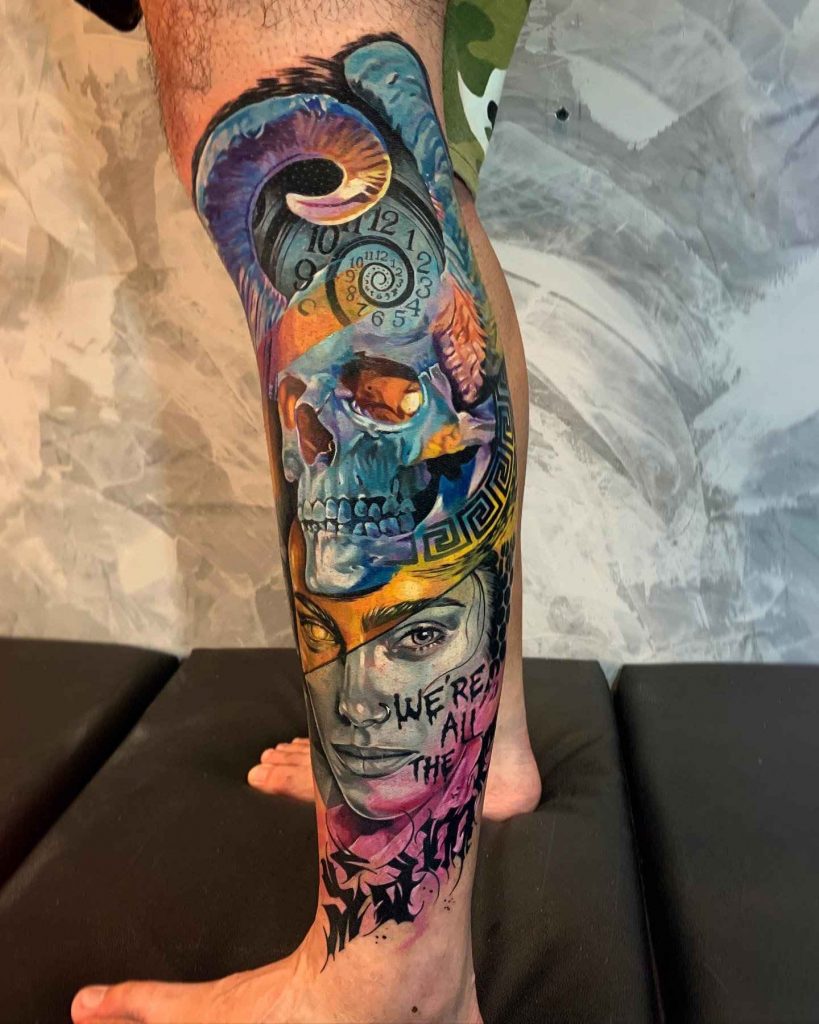 Foto de tatuagem feita por Rick Cedraz (@rickcedraz)