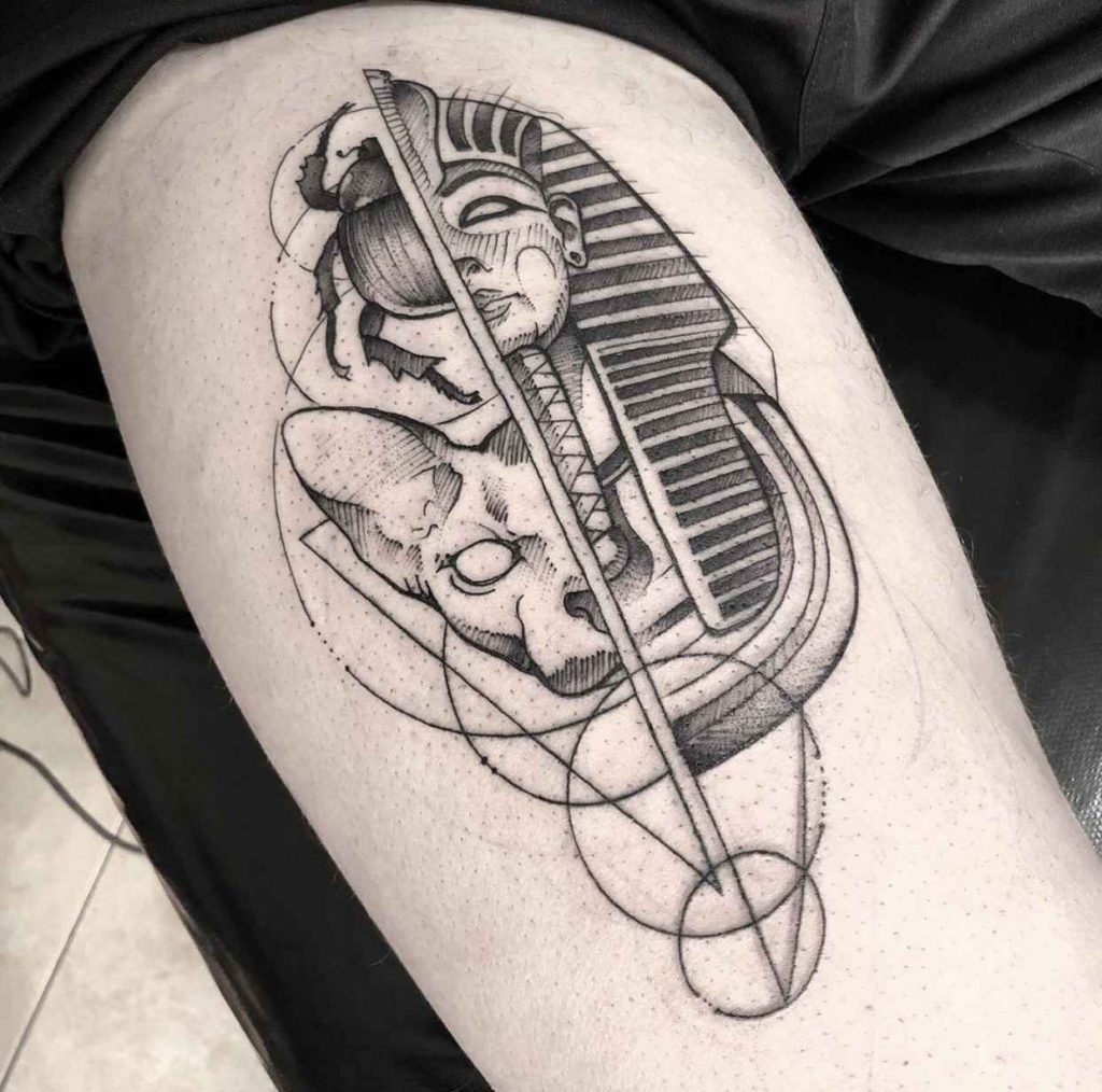 Foto de tatuagem feita por Léo Morales (@leomoralesart)