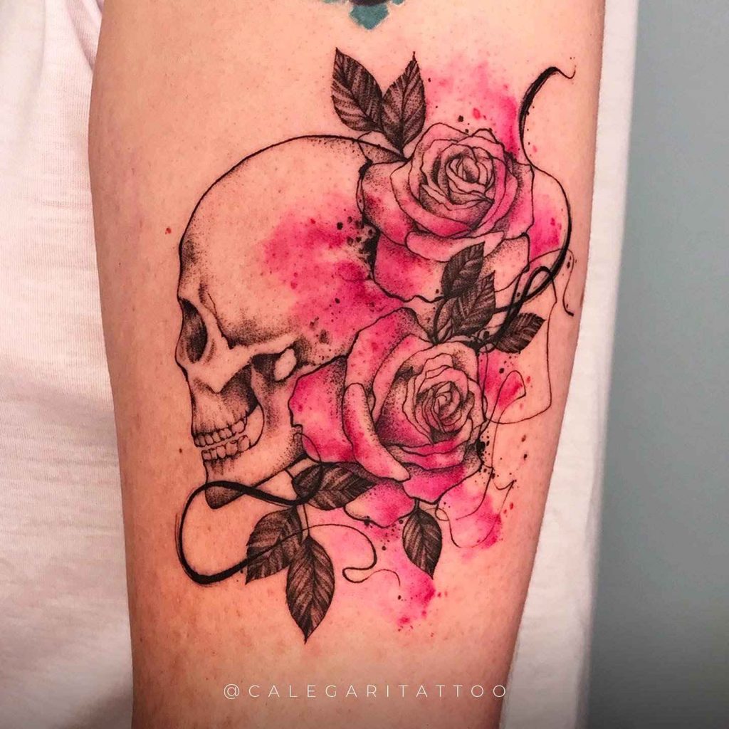 Foto de tatuagem feita por Fernanda Calegari (@calegaritattoo)