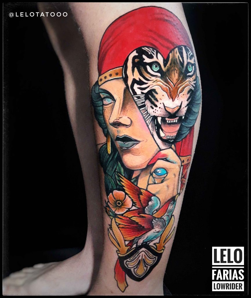 Foto de tatuagem feita por Lelo Farias (@lelotatooo)