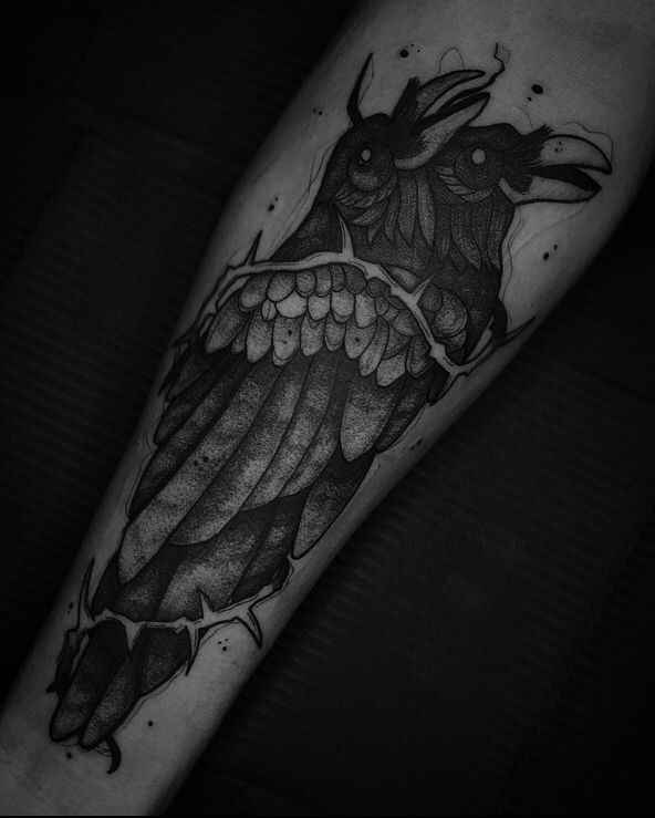 Foto de tatuagem feita por Mateus Turcato (@turcatotattoo)