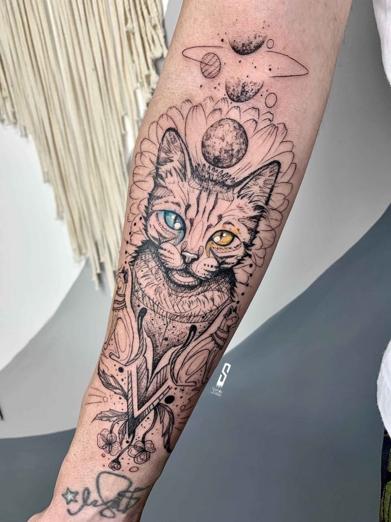 Foto de tatuagem feita por Samille Justo (@samillejusto)