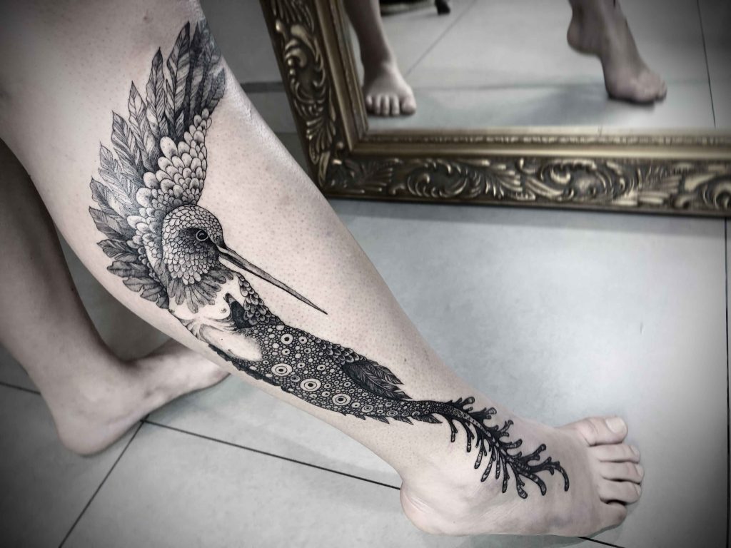 Foto de tatuagem feita por Luna Lu (@lunalu.ttt)