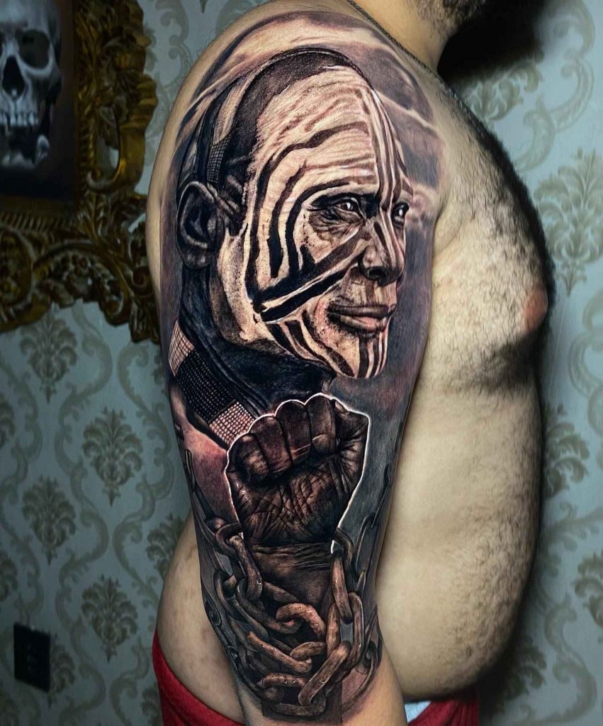 Foto de tatuagem feita por Flavio Moraes (@flaviomoraes_22)